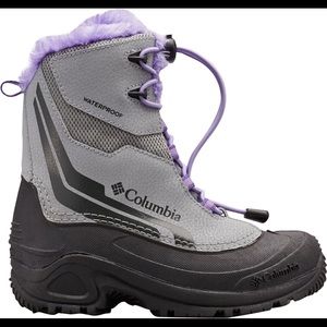 Columbia Bugaboo Waterproof Winter Boots Purple Black Youth Size 6